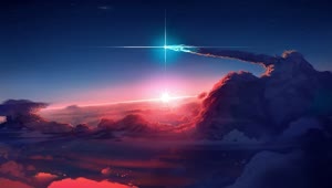 PC Evening Sun and Star Live Wallpaper Free