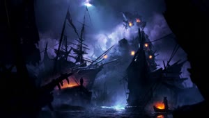 PC Samurai Ship Carnage Live Wallpaper Free