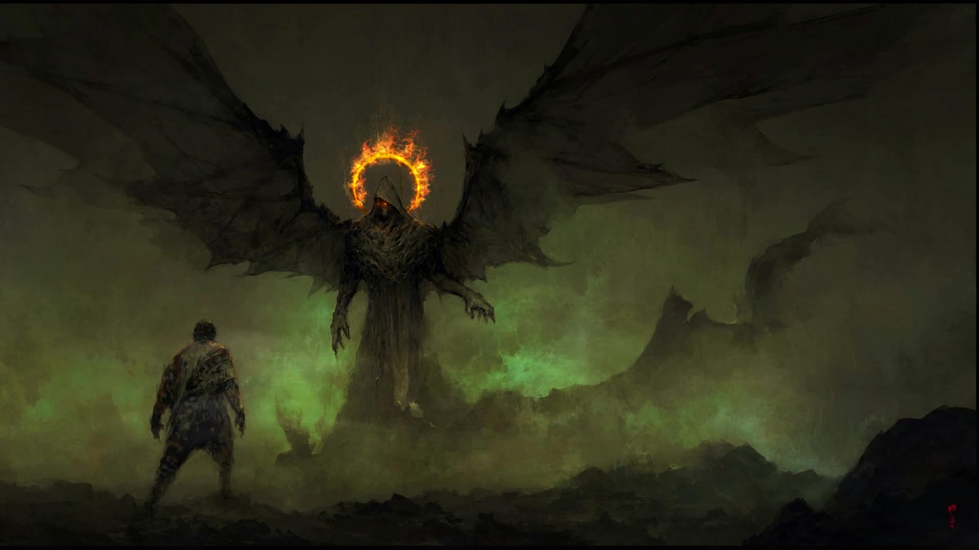 Download PC Demon Fire Halo Live Wallpaper Free