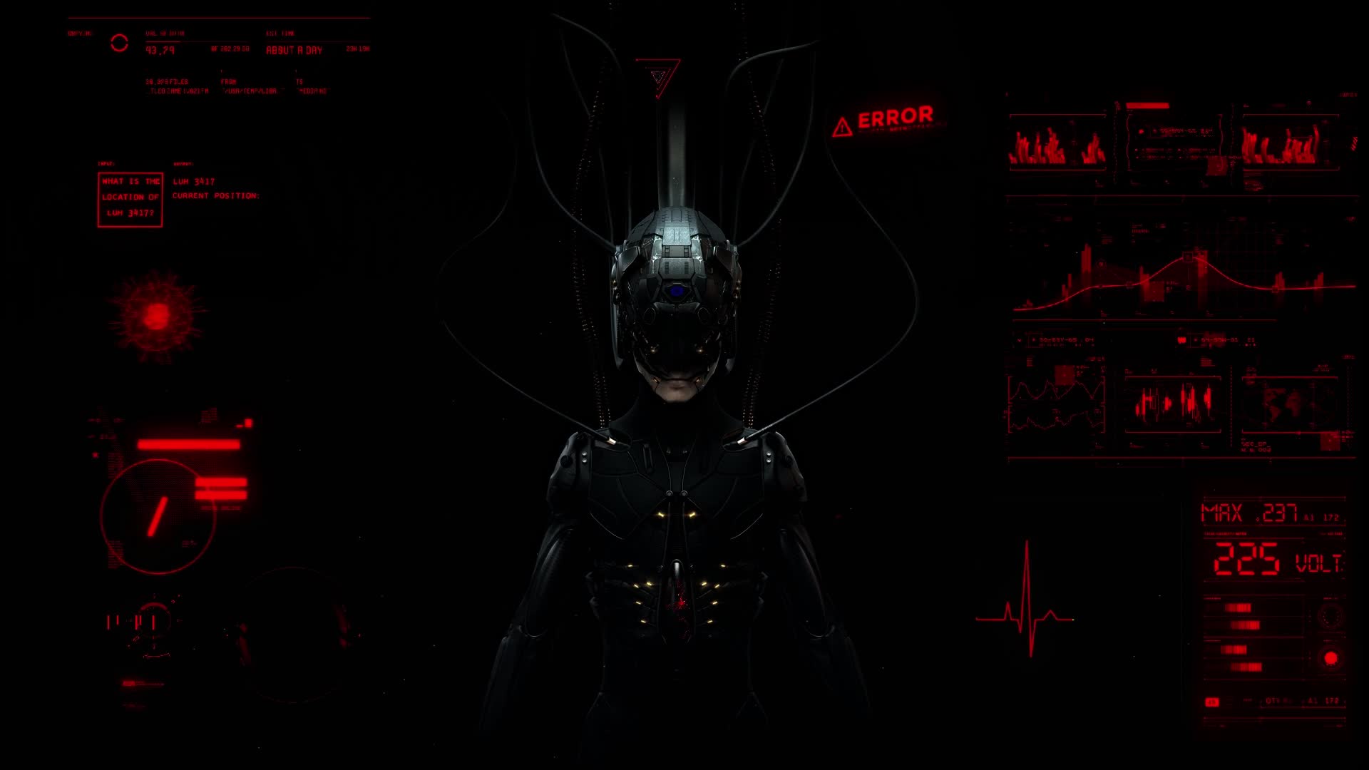 Download PC Black Cyborg Live Wallpaper Free