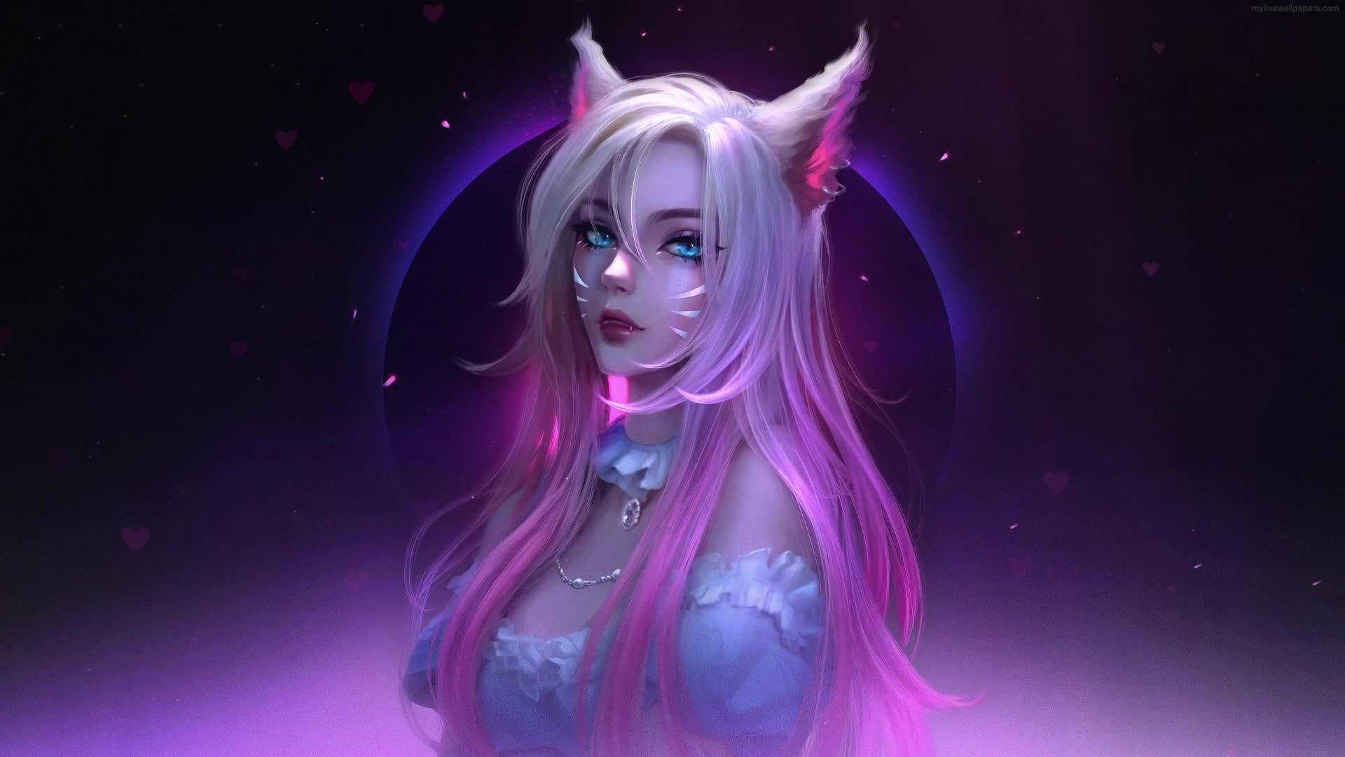 Download PC Beautiful Ahri LoL Live Wallpaper Free