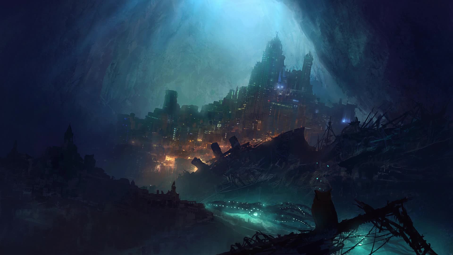 Download PC City Ruins Live Wallpaper Free