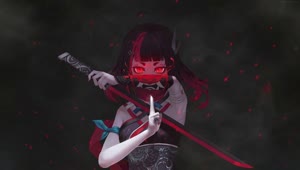 PC Samurai Girl Warrior Live Wallpaper Free