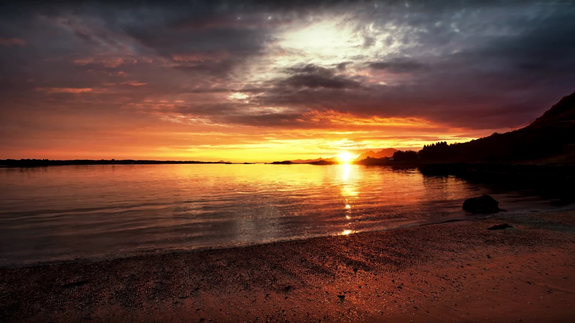 Download PC Sunset Waves Live Wallpaper Free