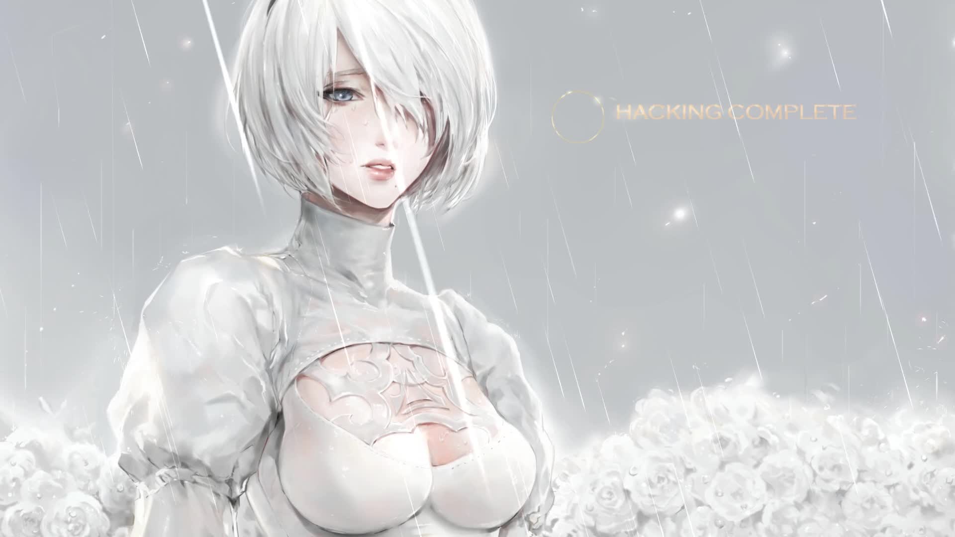 Download PC 2B in the Rain Live Wallpaper Free