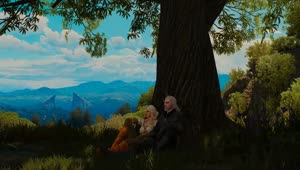 PC Geralt and Ciri Witcher 3 Live Wallpaper Free