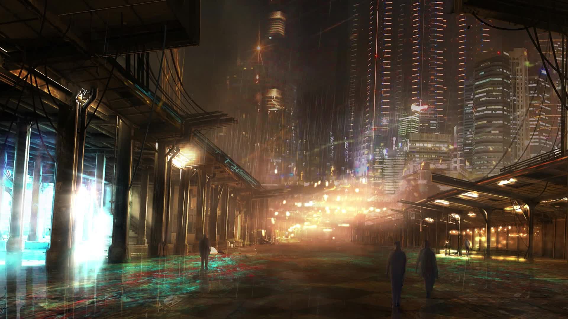 Cyberpunk City Live Wallpaper - free download