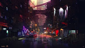 PC Cyberpunk City Live Wallpaper Free