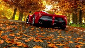 PC Ferrari Autumn Live Wallpaper Free