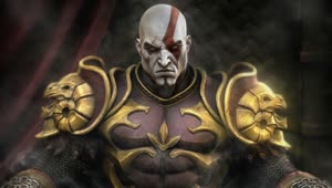 PC Kratos On Throne GOW Live Wallpaper Free