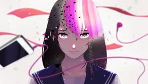 PC Galaxy Anime Girl Live Wallpaper Free