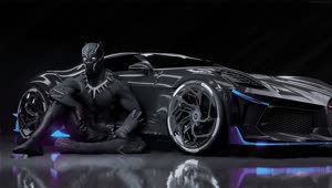 PC Black Panther Bugatti Live Wallpaper Free