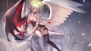 PC Angel Demon Girl Live Wallpaper Free