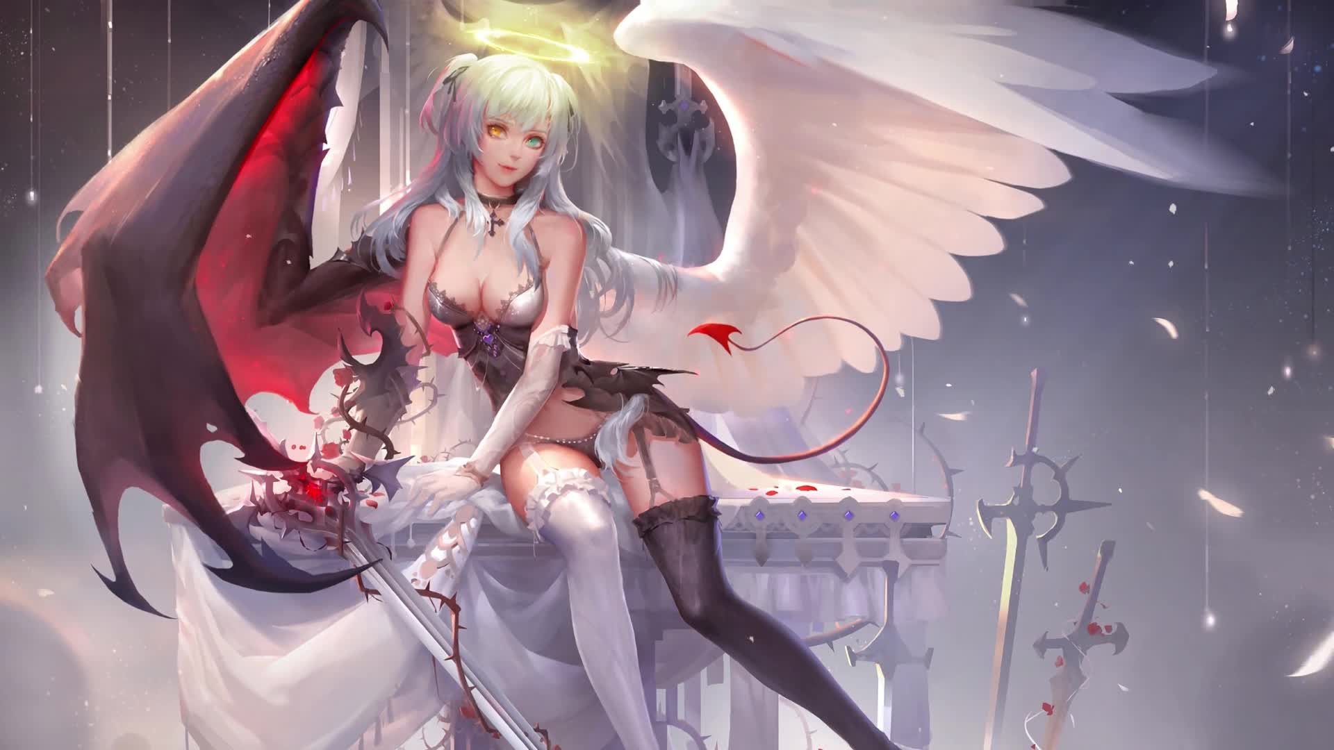 Download PC Angel Demon Girl Live Wallpaper Free