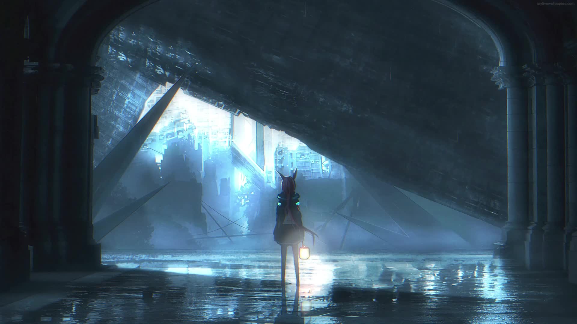 Download PC Rain Arknights Live Wallpaper Free