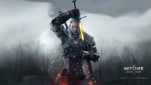 PC Geralt Sword The Witcher Live Wallpaper Free