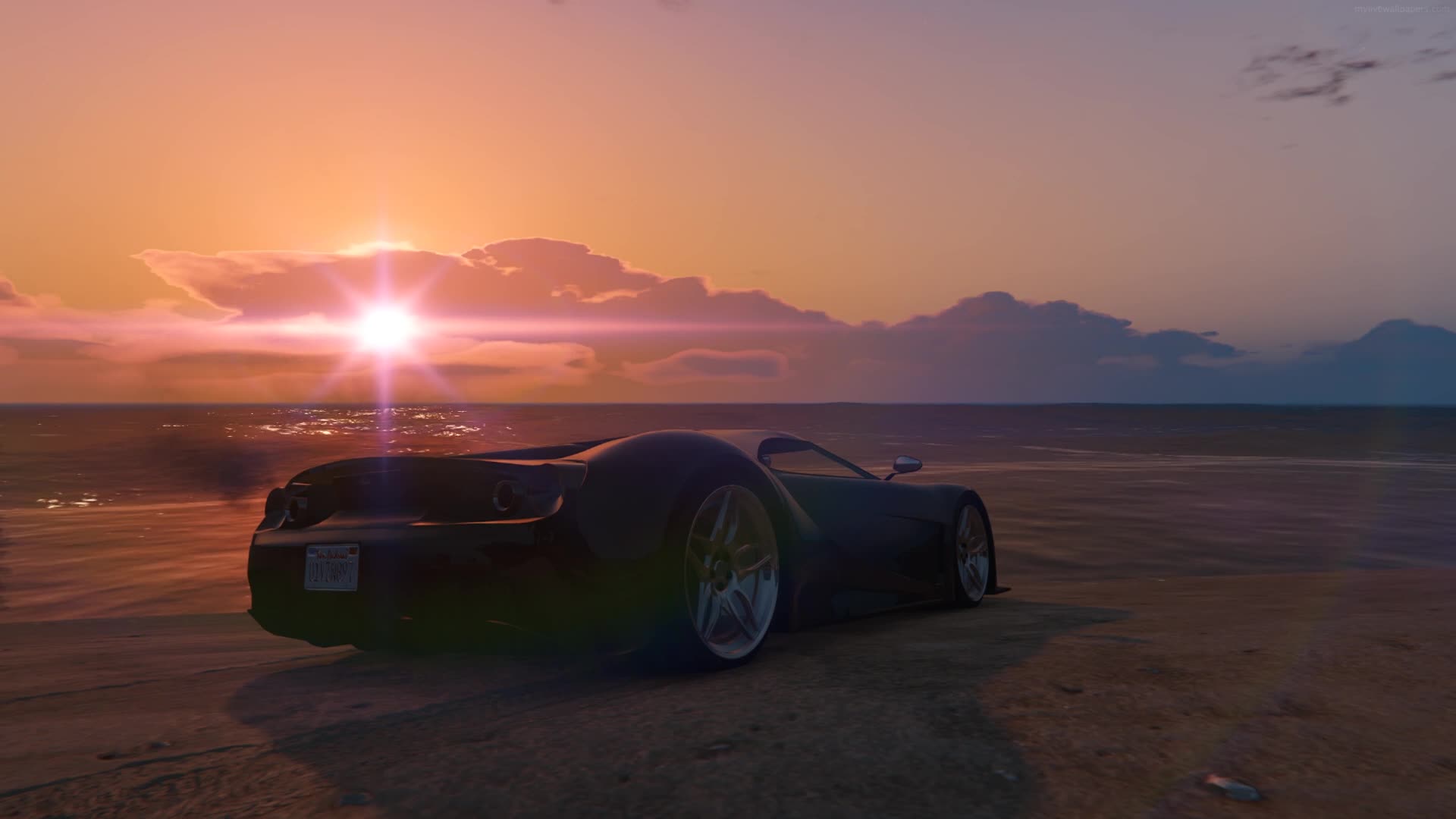 Download PC Sports Car by the Beach Live Wallpaper Free