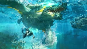 PC Sea Monster 1 Live Wallpaper Free