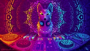PC Dog DJ Live Wallpaper Free