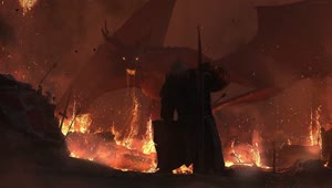 PC Knight Dragon Flames Live Wallpaper Free
