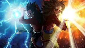 PC Goku and Vegeta Dragon Ball Super Saiyan 4 Live Wallpaper Free