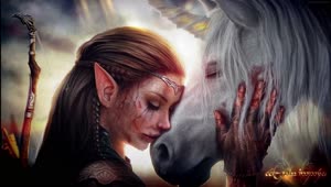 PC Elf Girl with Horse Live Wallpaper Free