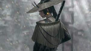 PC Horned Samurai Girl Live Wallpaper Free