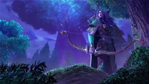 PC Night Elf Warcraft 3 Reforged Live Wallpaper Free