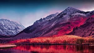 PC Mountain Lake Sunset Live Wallpaper Free