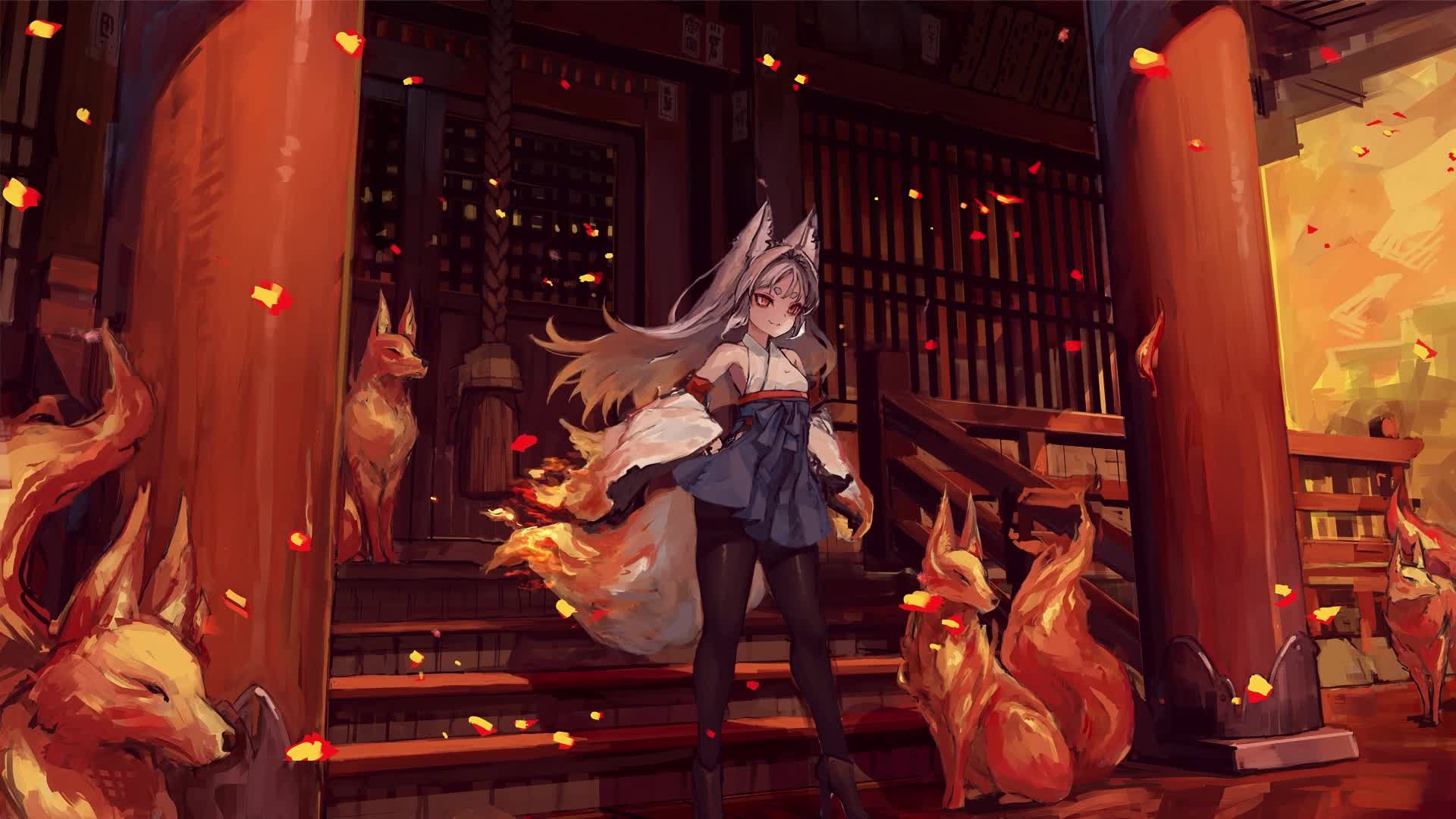 Download PC Fox Girl Live Wallpaper Free