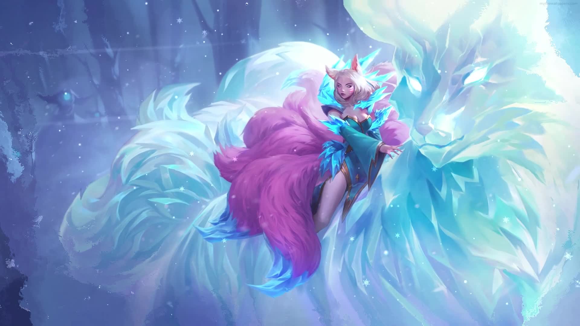 Download PC Ahri Ice Fox Live Wallpaper Free