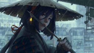 PC Samurai Girl Blade Live Wallpaper Free