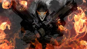 PC Flames Reaper OW Live Wallpaper Free