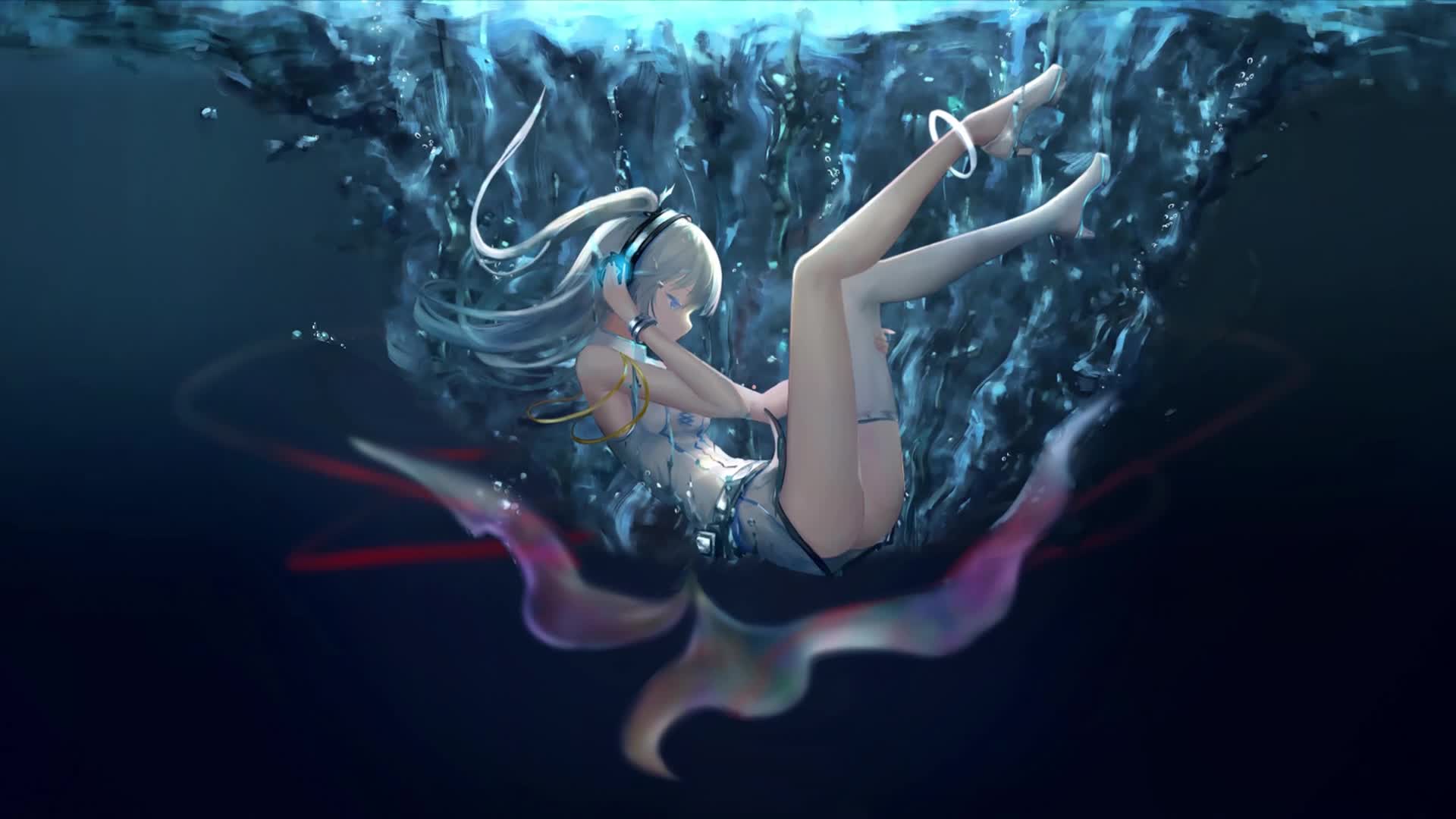 Download PC Underwater Anime Girl Live Wallpaper Free