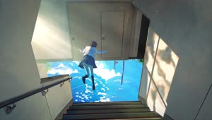 4K Anime Girl Floating Live Wallpaper For PC