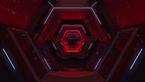 HD Video Red Future Tunnel Copyright Vj Loop Video