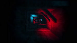 HD Video Colorful flashing Vj lights tunnel loop Video Background