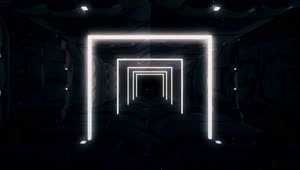 HD Video Dark color square tunnel background Vj Loop Video Background