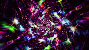 HD Video abstract multi colored hallucination lines VJ Loop Video