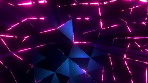 Geometric Bright Neon Triangular Live Wallpaper