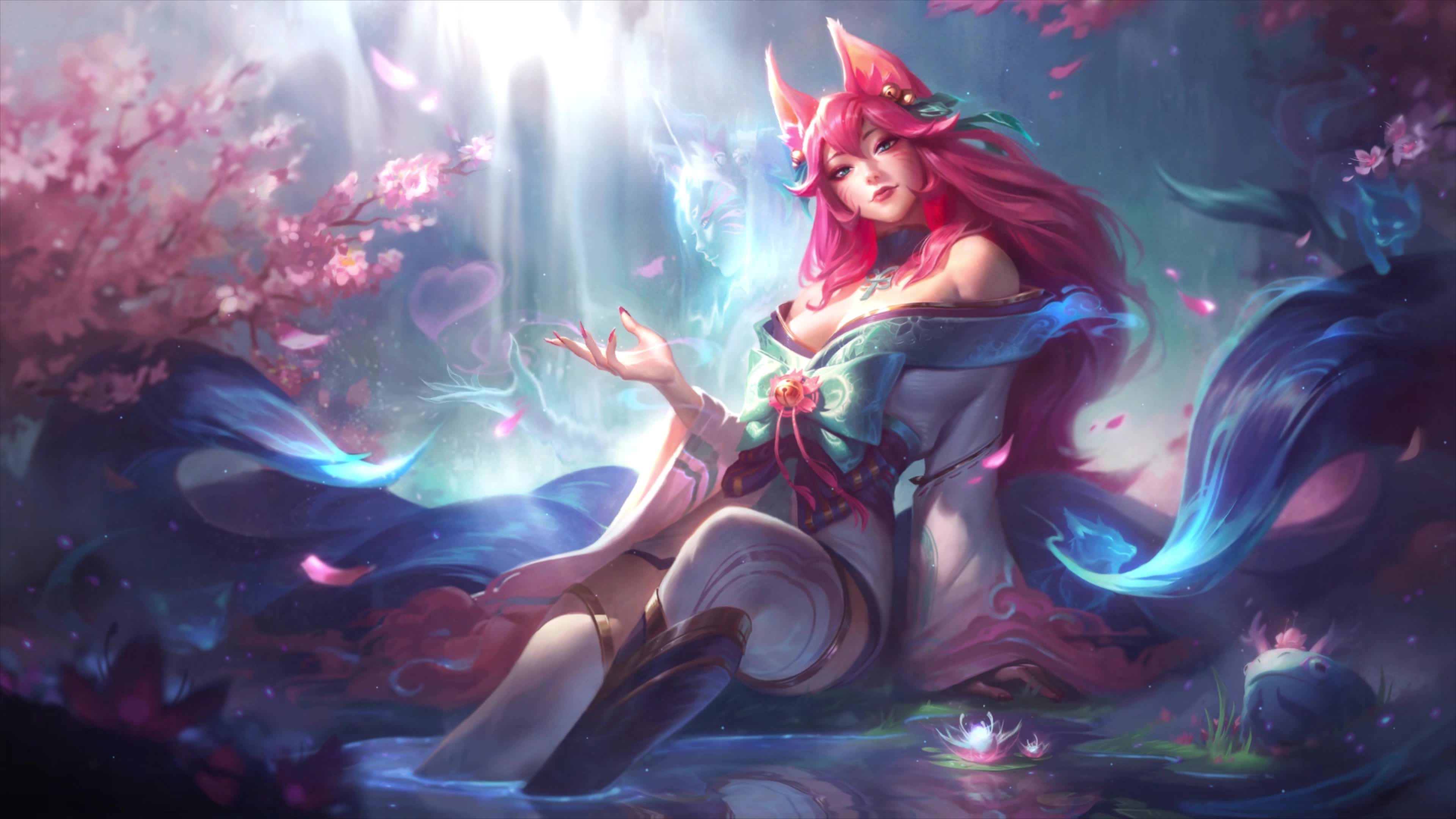 Download 4K PC Spirit Blossom Ahri League Of Legends Live Wallpaper