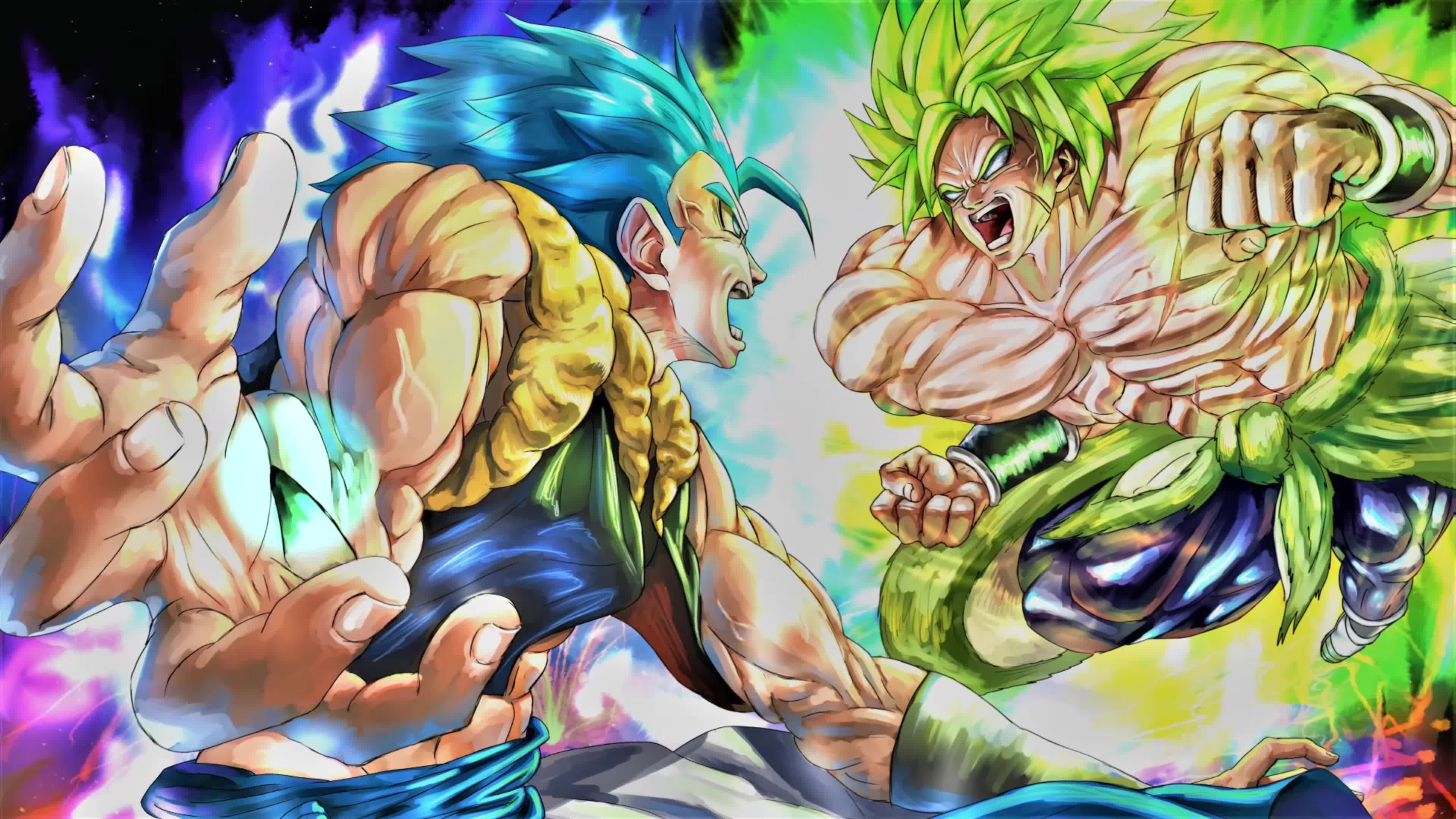 4K PC Broly Vs Gogeta Dragon Ball Super Live Wallpaper