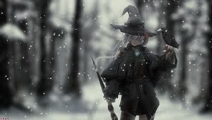 PC HD Witch and Crow Live Anime Wallpaper