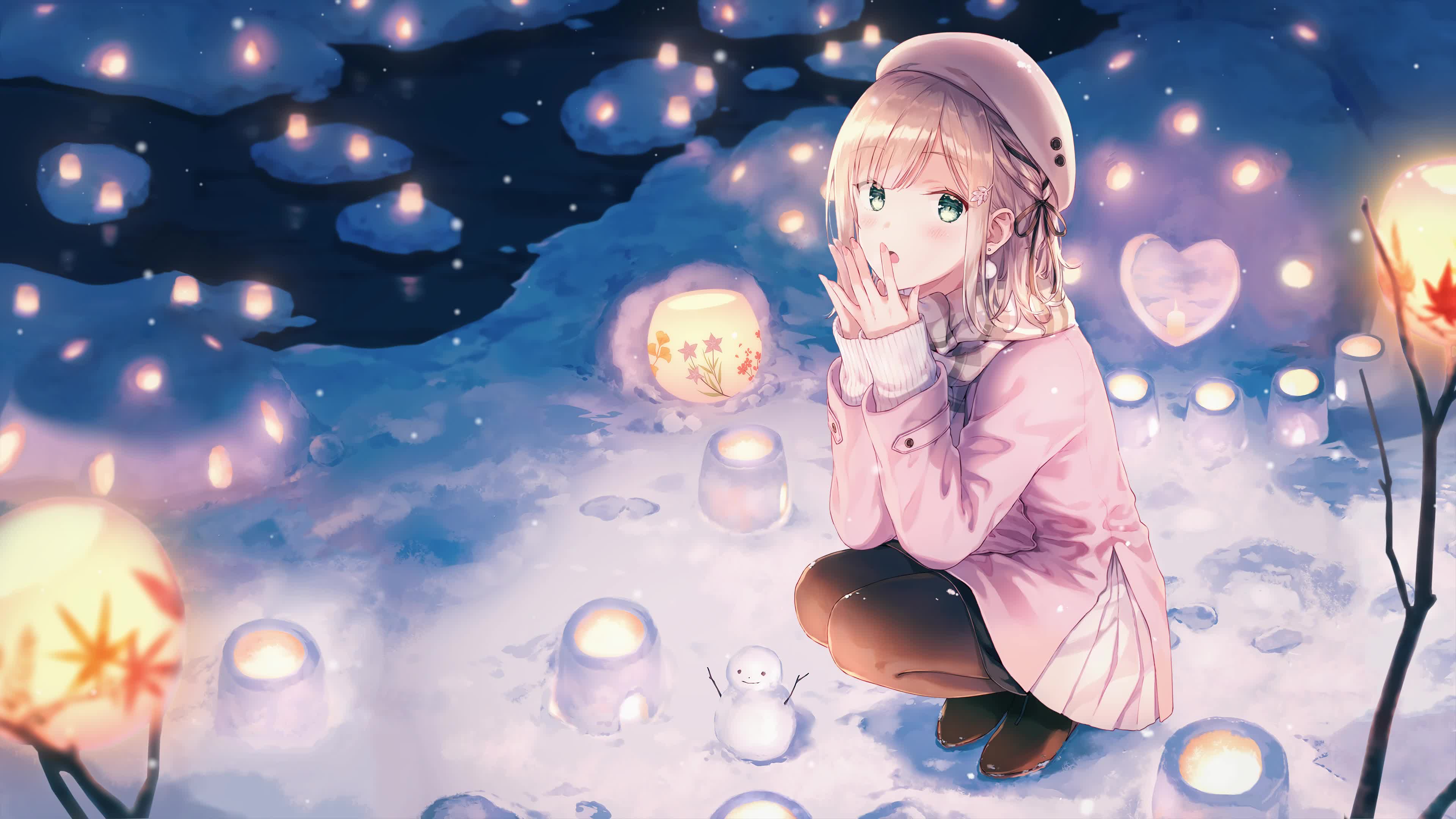 Download PC HD Snow Light Live Anime Wallpaper
