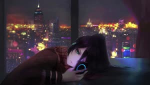 PC HD Night Thought Live Anime Wallpaper