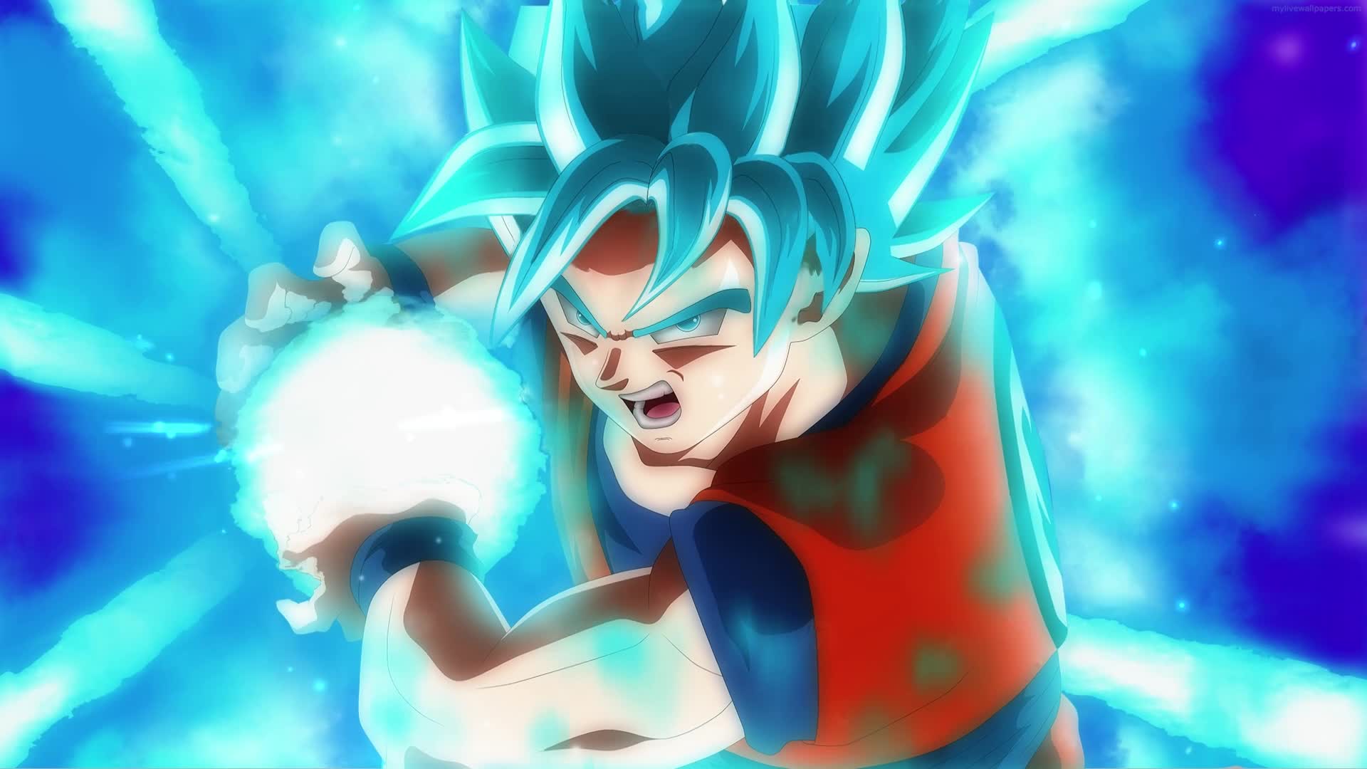 Download PC Desktop Blue Super Saiyan Goku Live Wallpaper