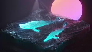 PC Desktop Desktop Animated 3d Whales  Live Wallpaper