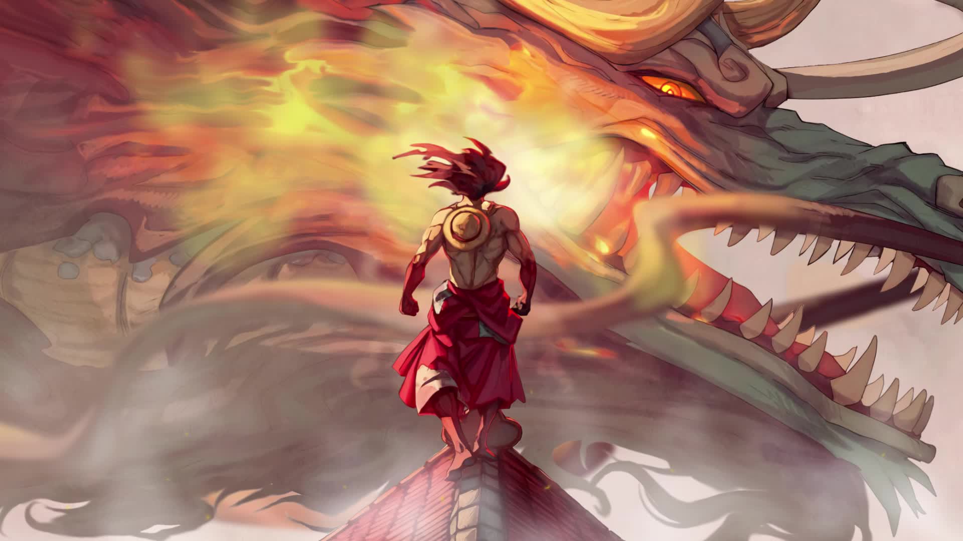 Download PC Desktop One Piece Luffy Vs Kaido PC Desktop 1080p Live Wallpaper