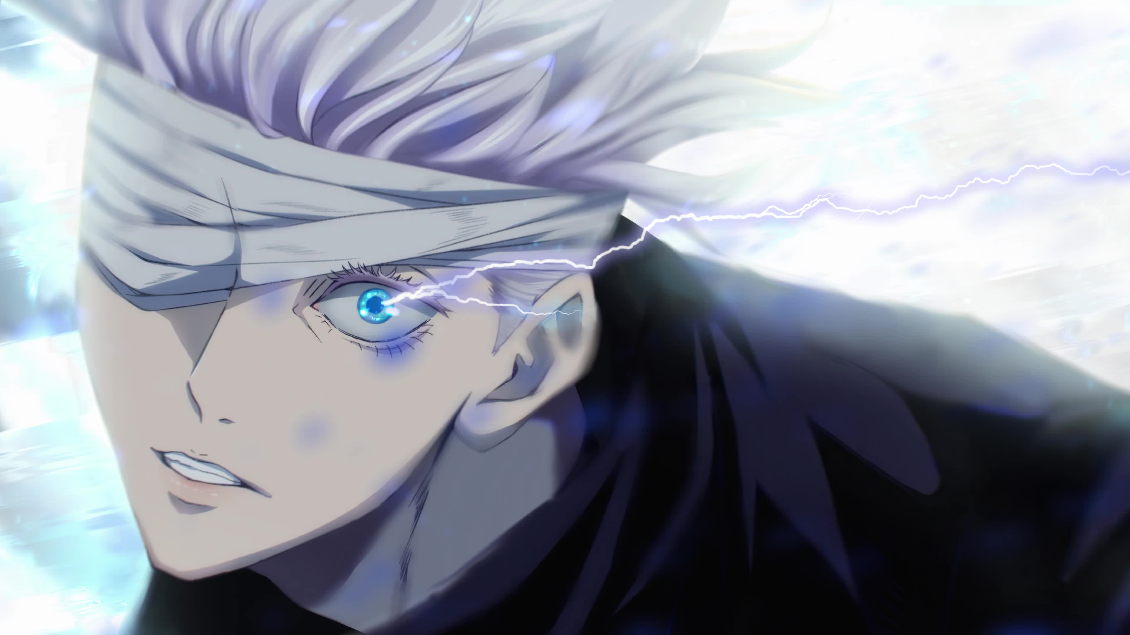 Download PC Desktop Jujutsu Kaisen Gojo Satoru Banded Cybust PC Desktop 4k Live Wallpaper