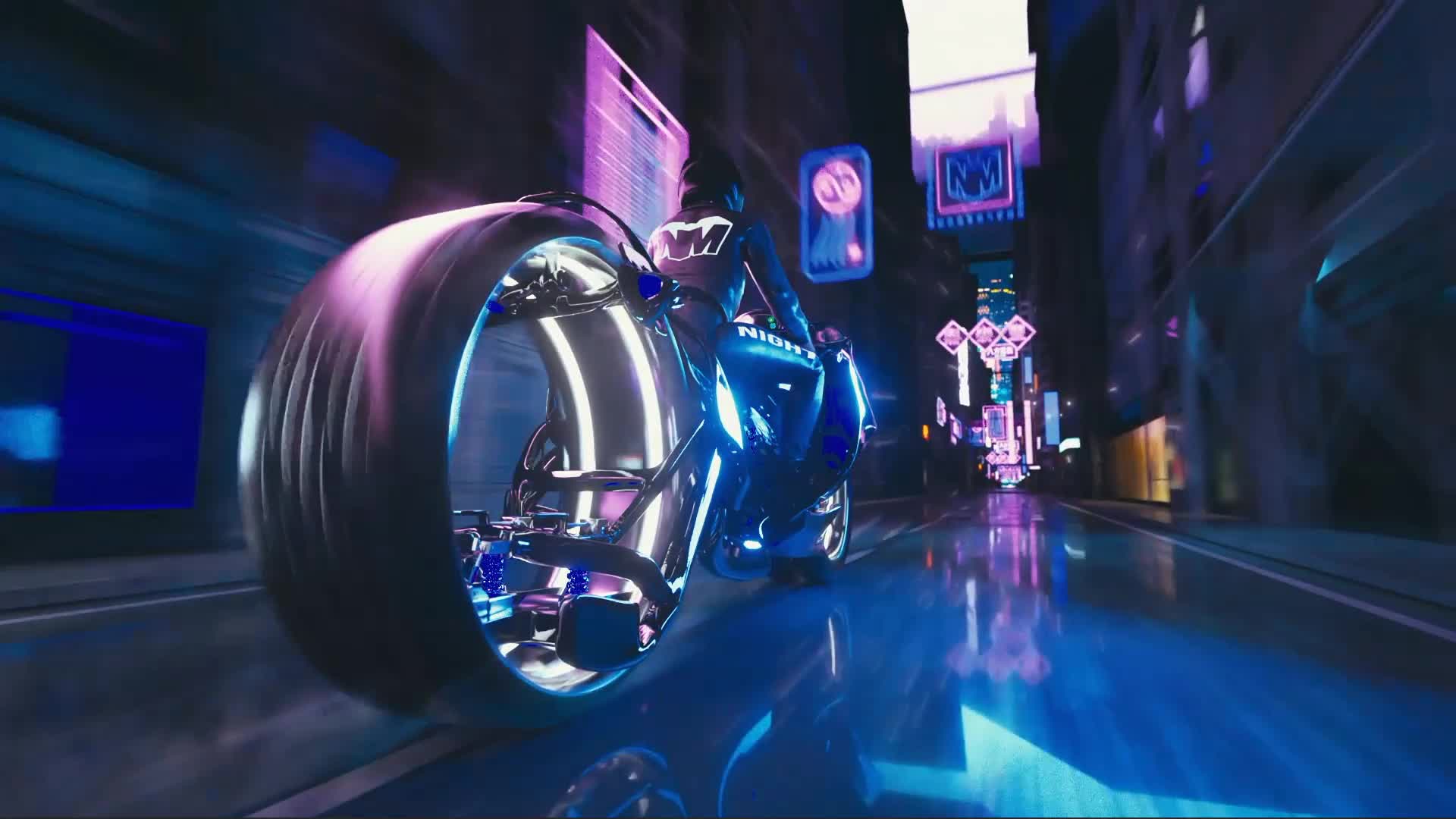 Download Cyberpunk Bike Live Wallpaper For PC